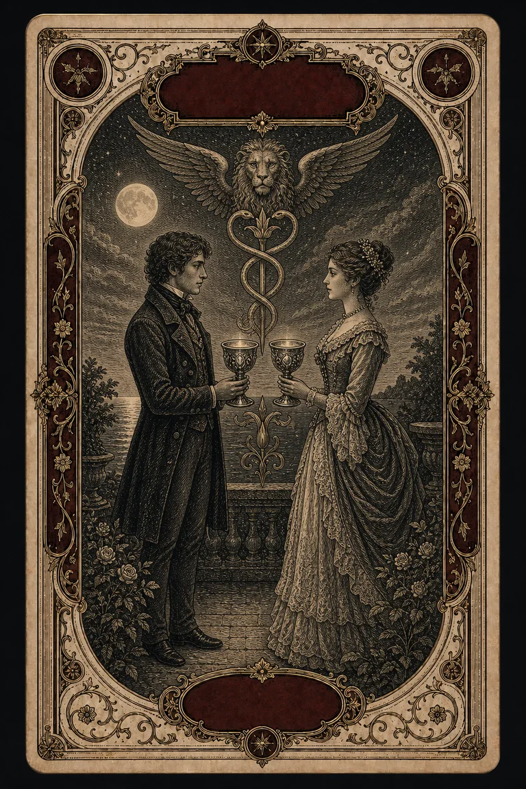 TWO OF CUPS tarot card