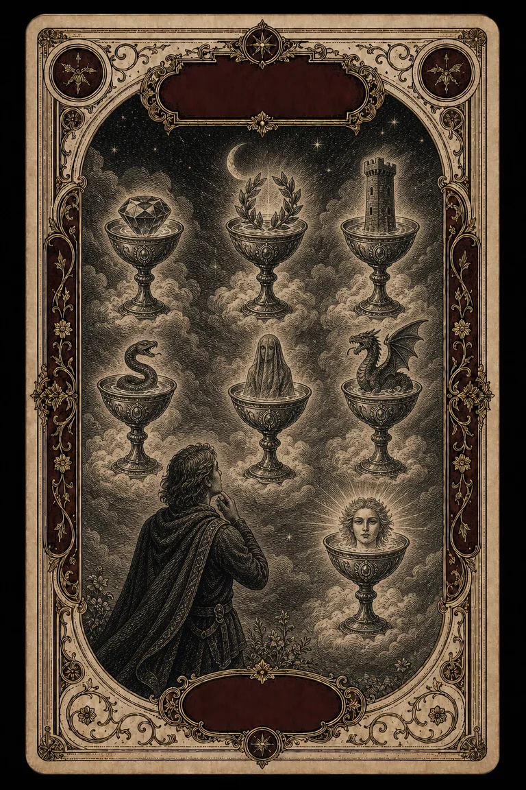 SEVEN OF CUPS tarot card