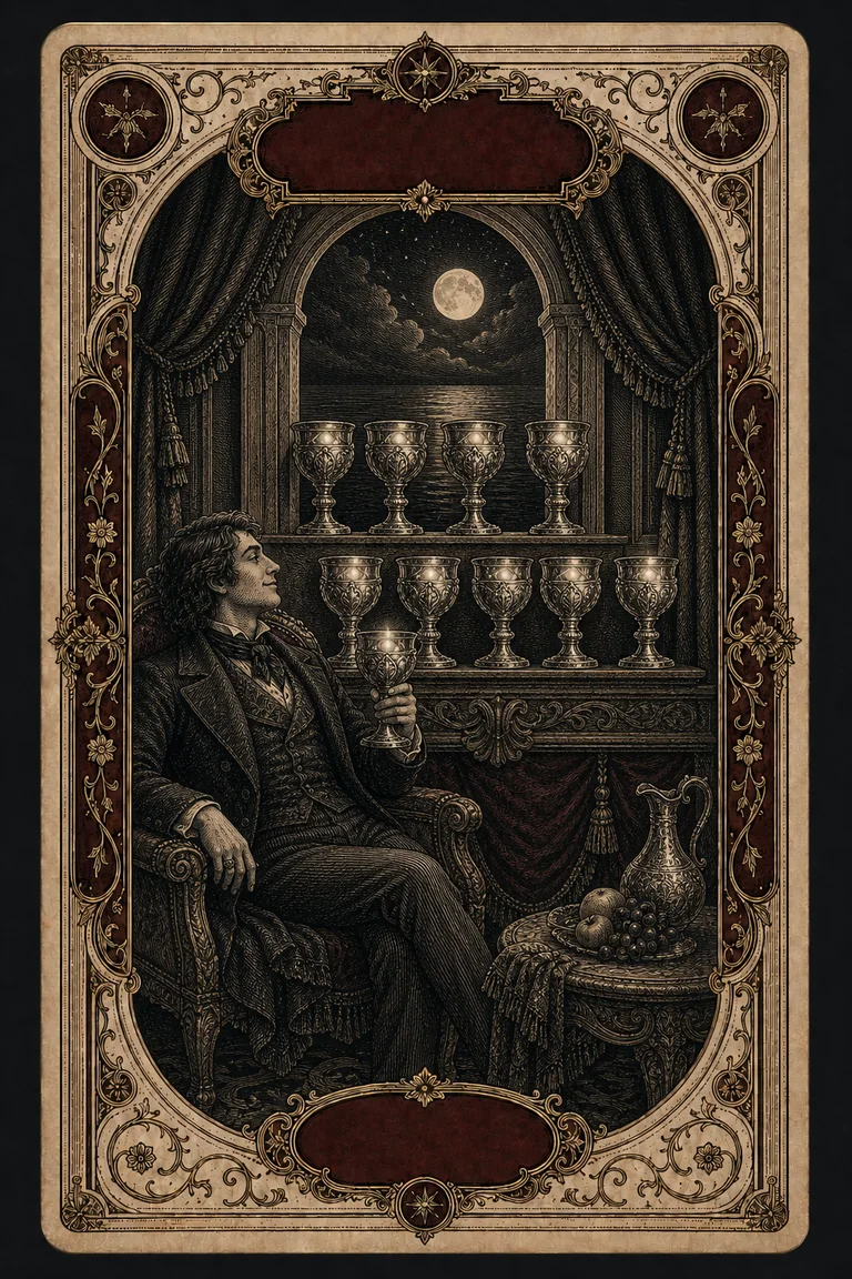 NINE OF CUPS tarot card