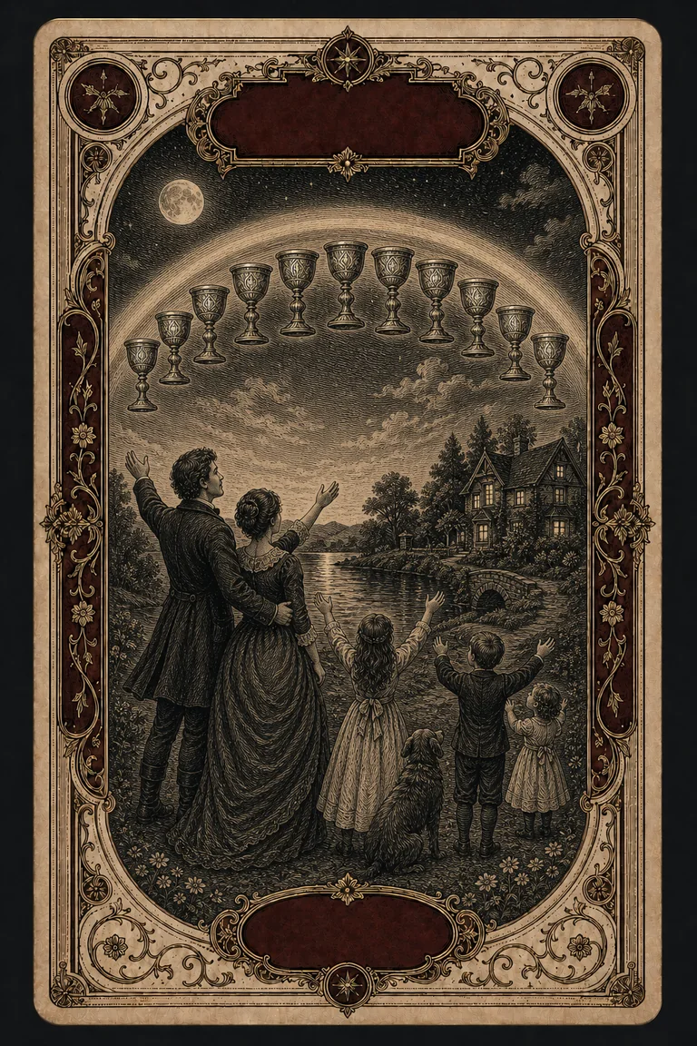 TEN OF CUPS tarot card