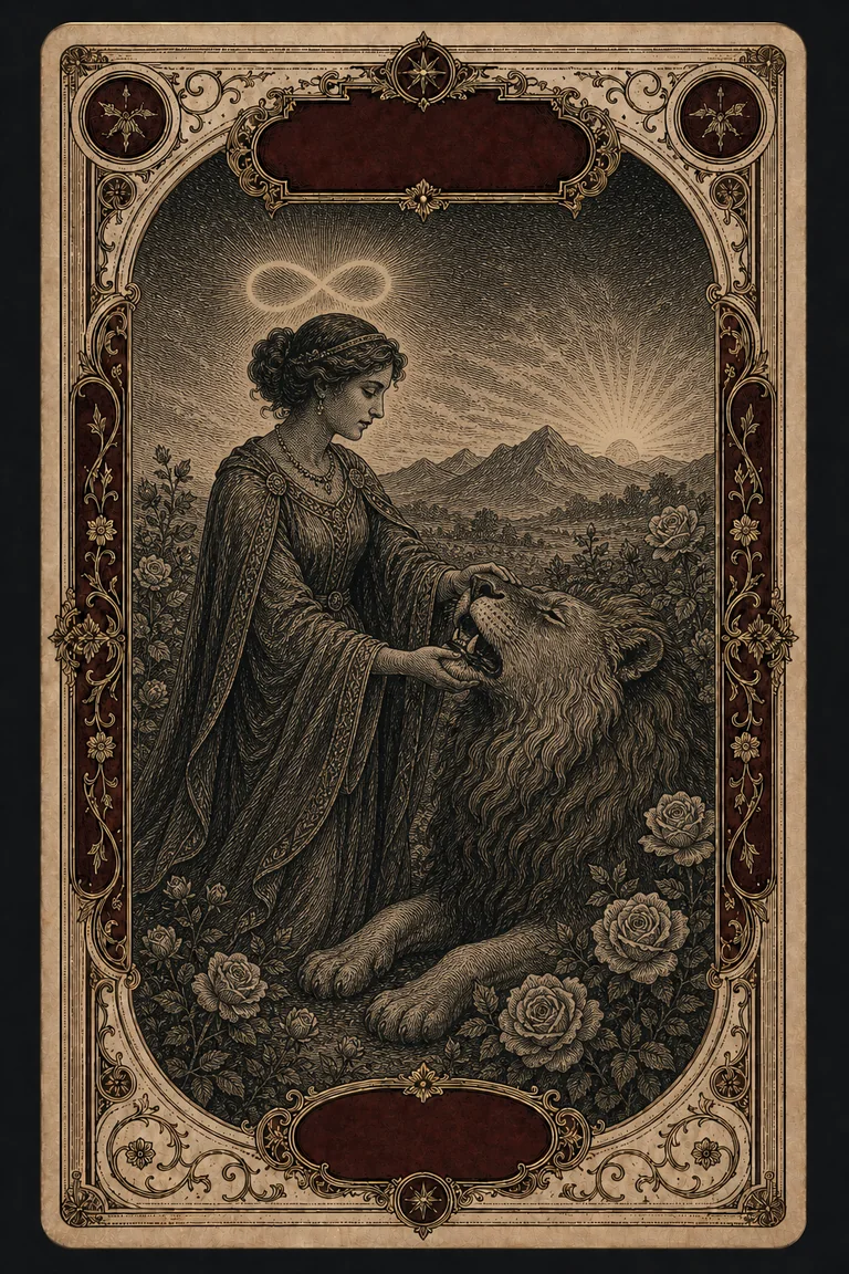 STRENGTH tarot card
