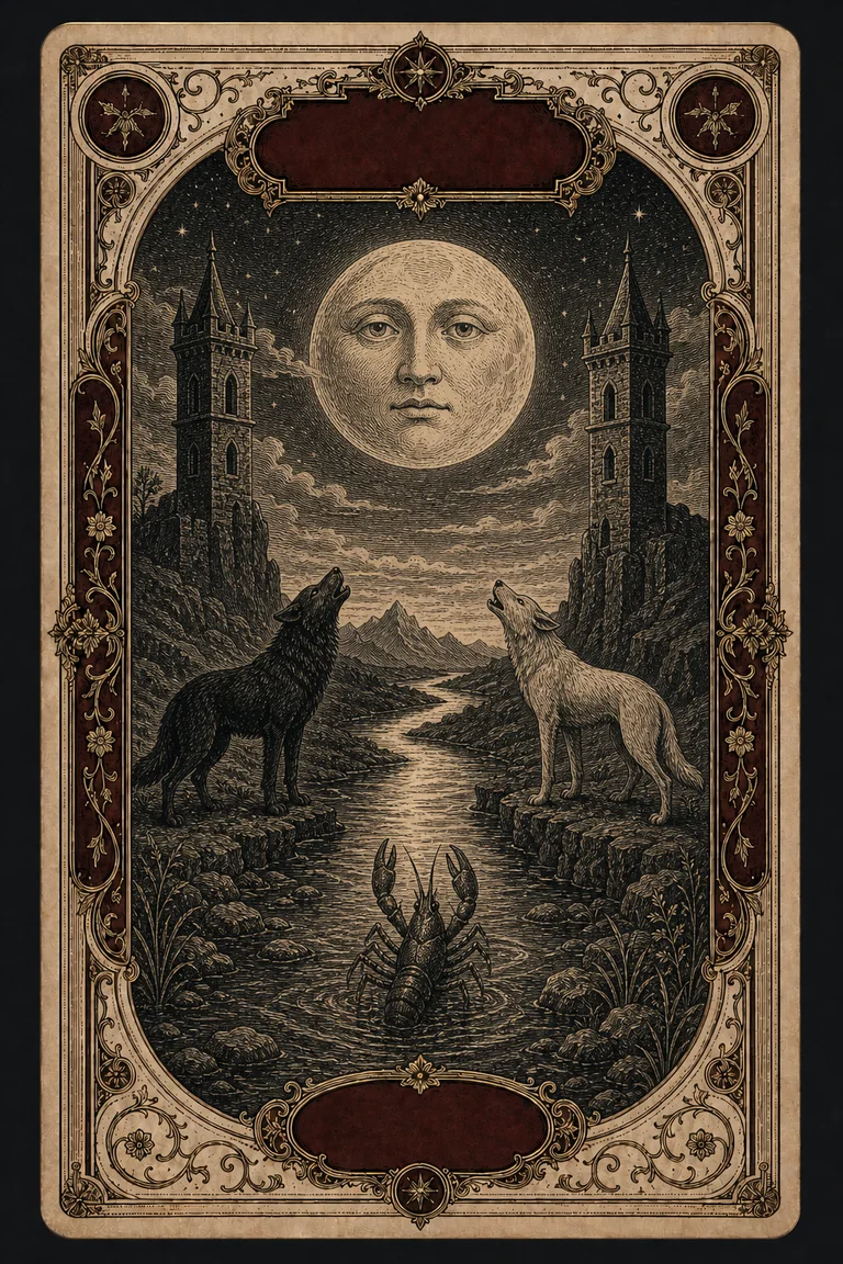 THE MOON tarot card