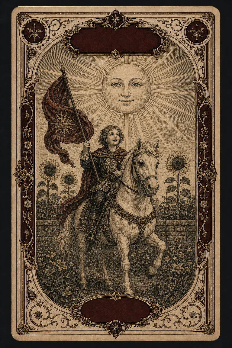 THE SUN tarot card