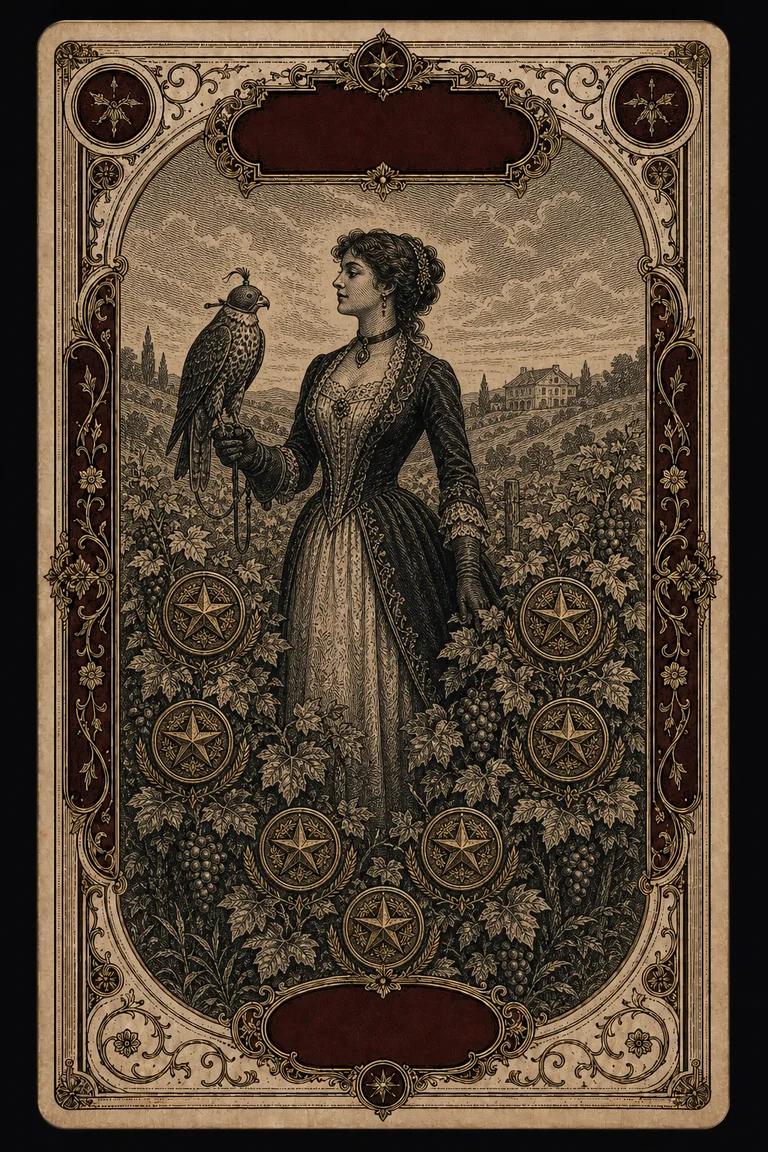 NINE OF PENTACLES tarot card