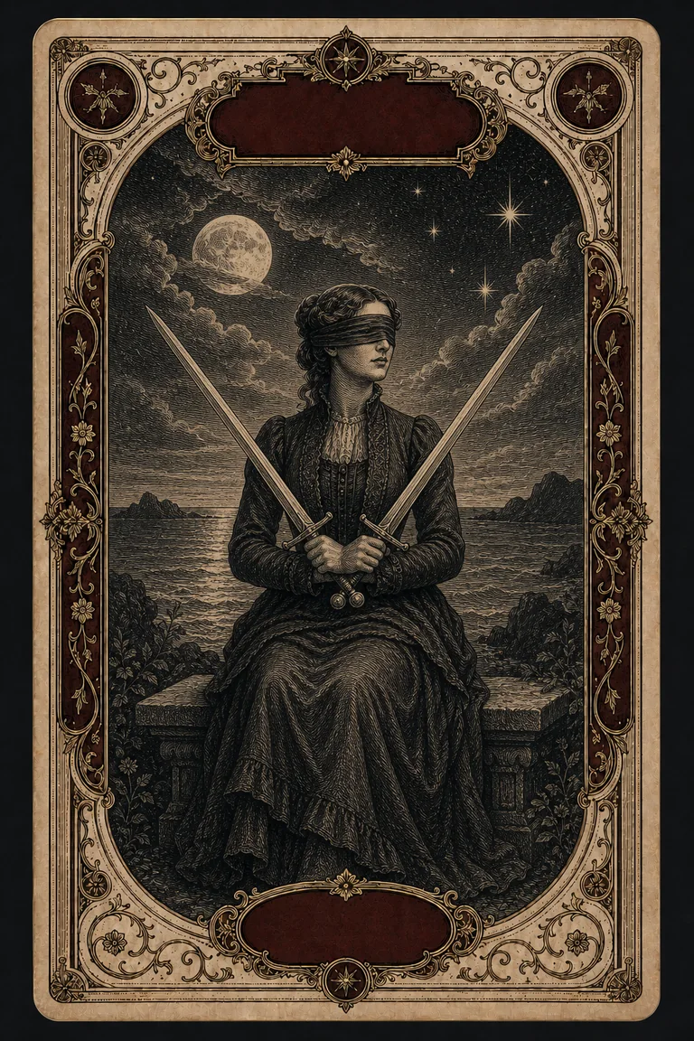 TWO OF SWORDS tarot card