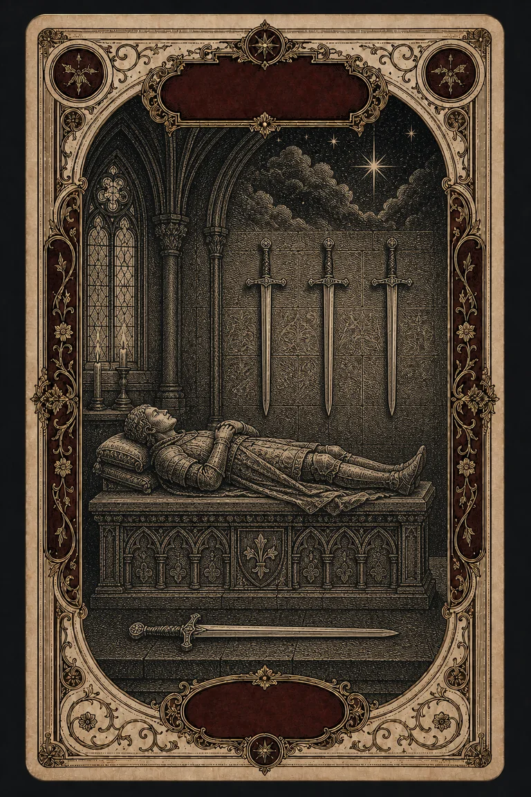 FOUR OF SWORDS tarot card