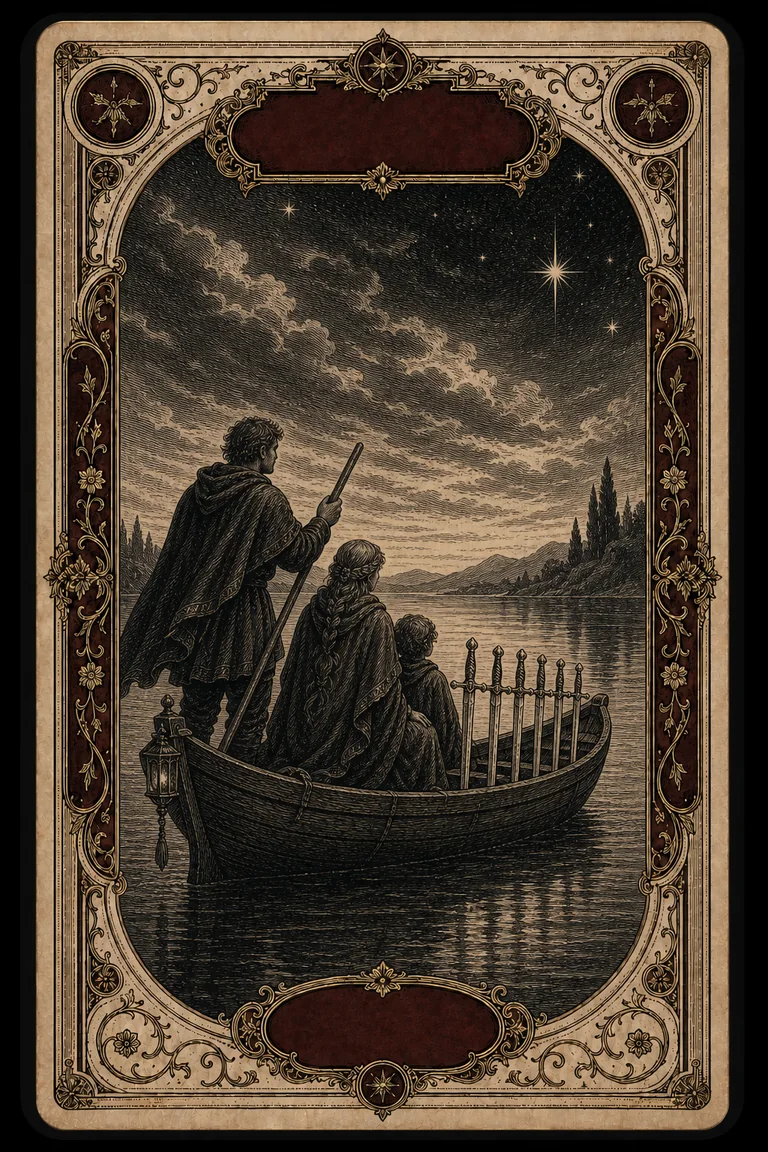 SIX OF SWORDS tarot card