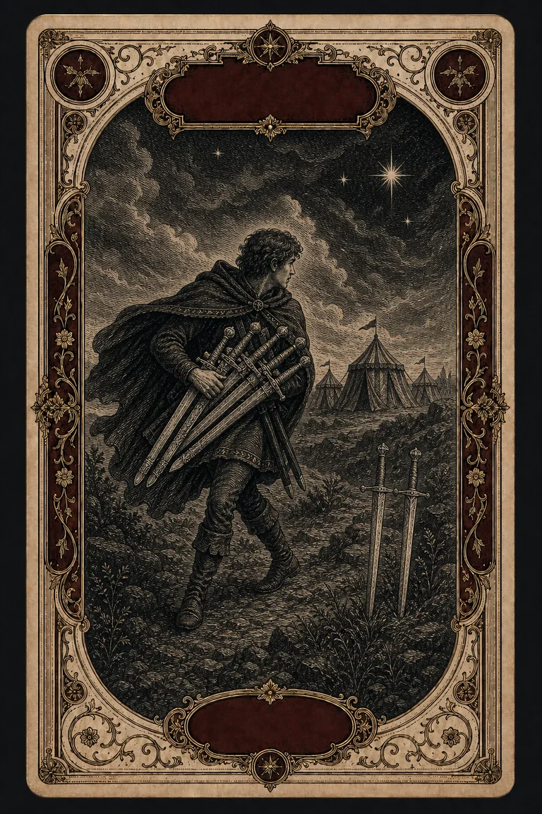SEVEN OF SWORDS tarot card