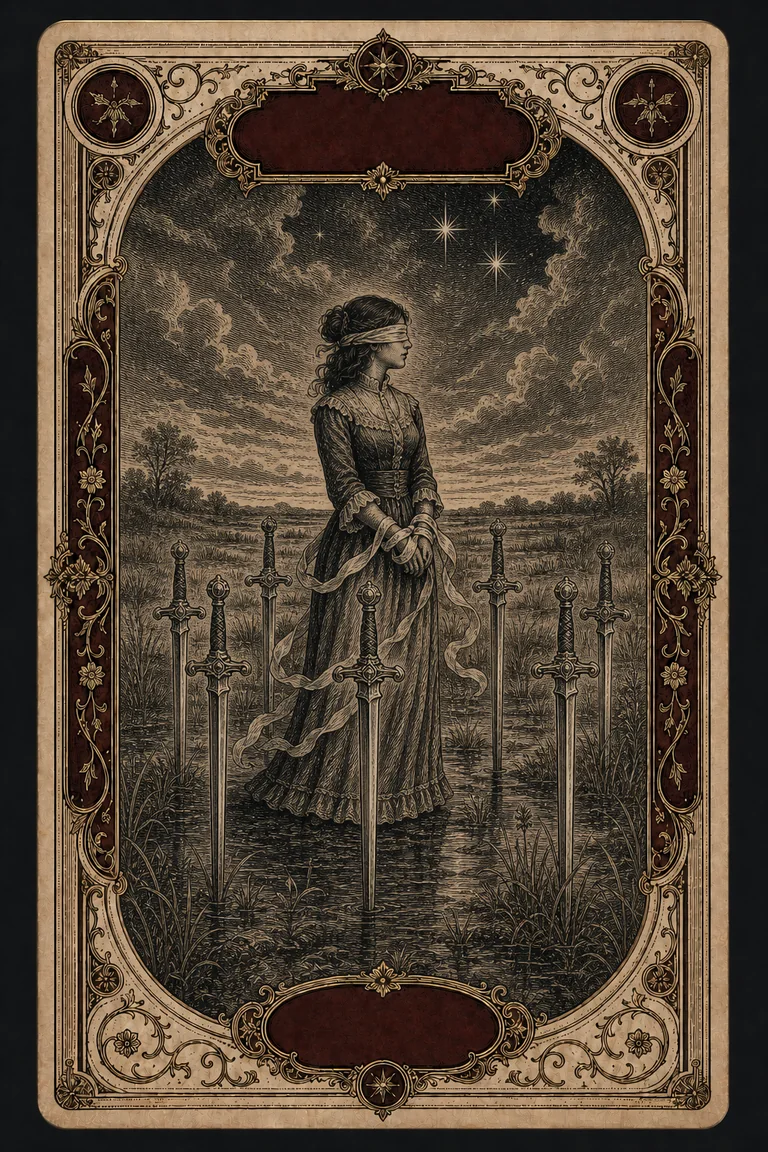 EIGHT OF SWORDS tarot card