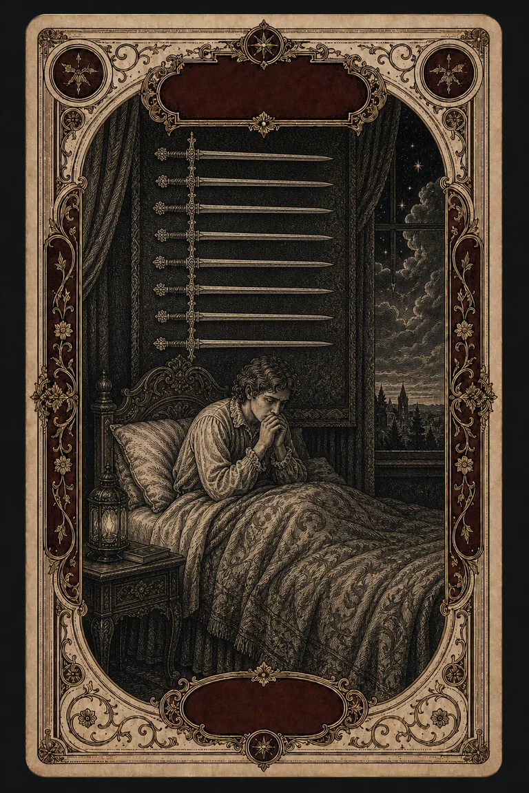 NINE OF SWORDS tarot card