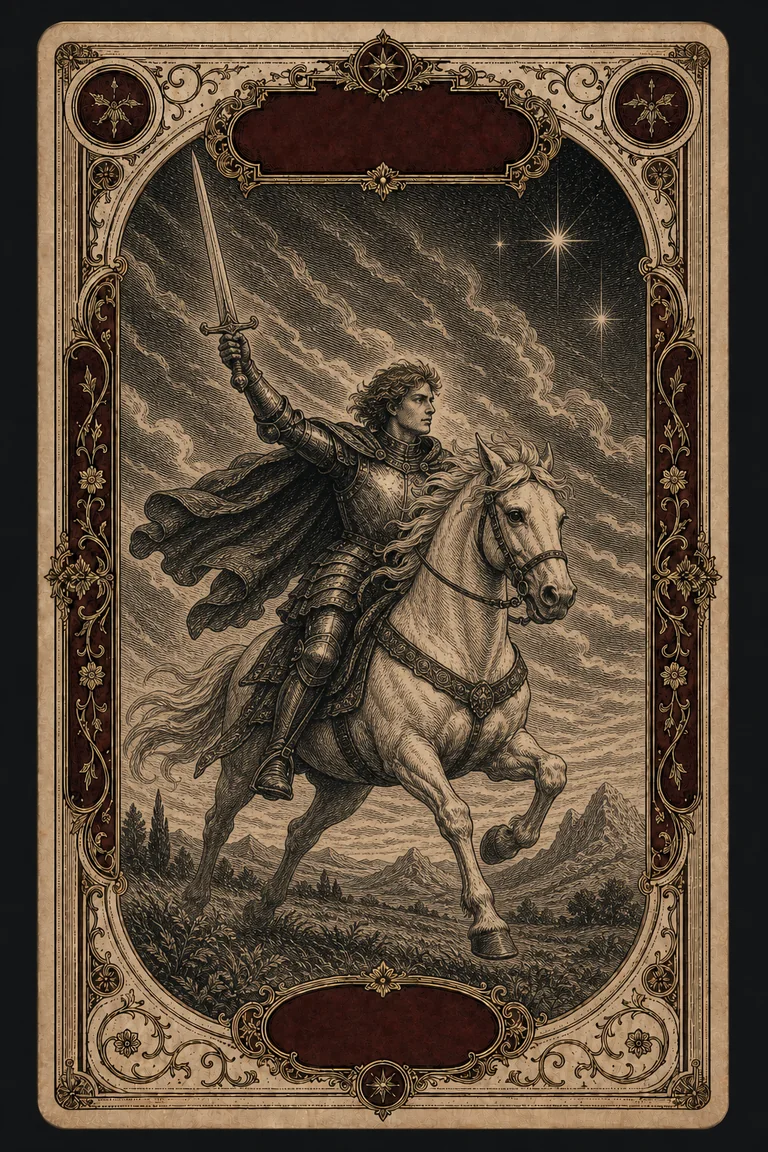 KNIGHT OF SWORDS tarot card