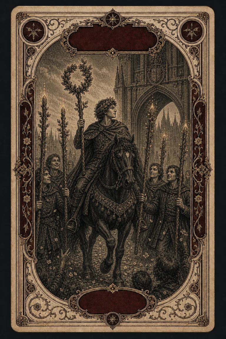 SIX OF WANDS tarot card