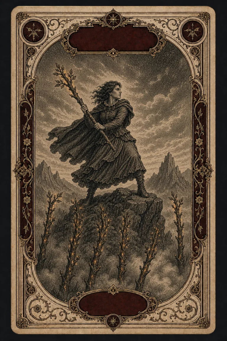 SEVEN OF WANDS tarot card