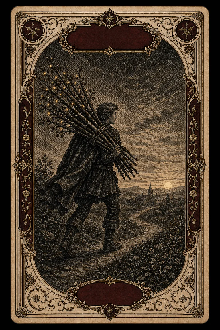 TEN OF WANDS tarot card