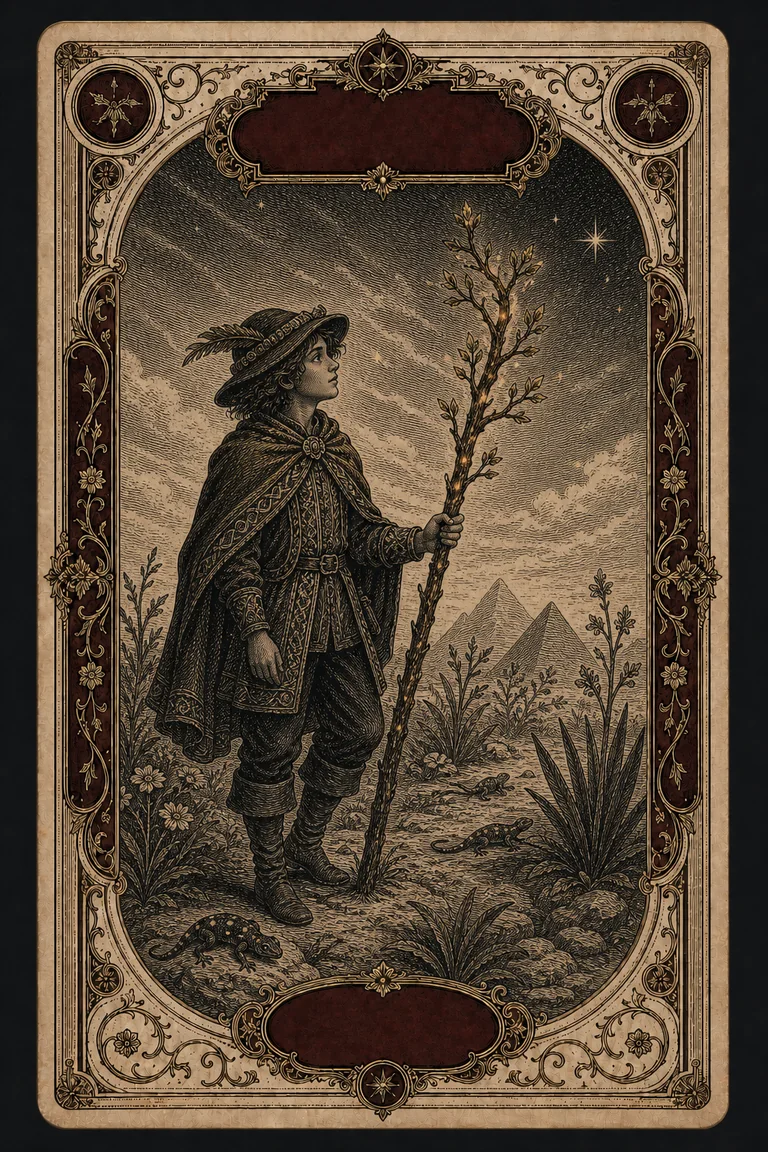 PAGE OF WANDS tarot card