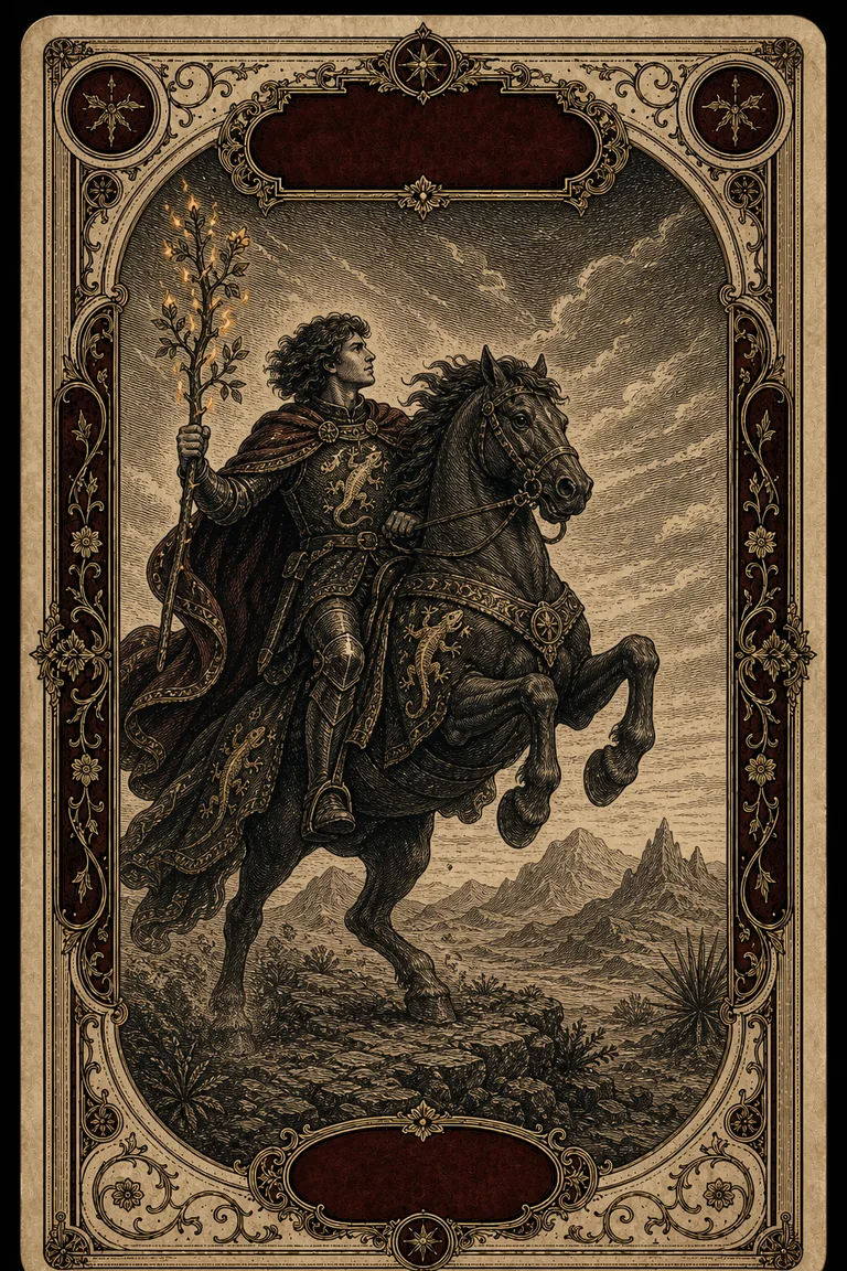 KNIGHT OF WANDS tarot card