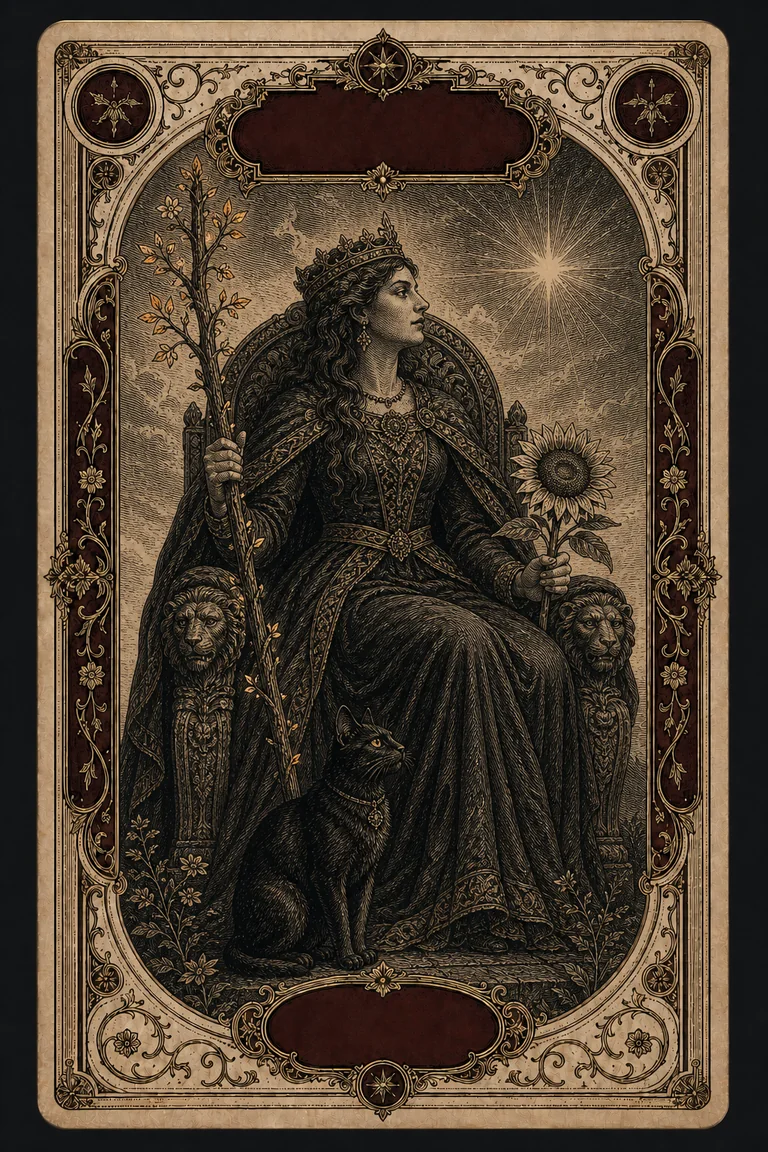 QUEEN OF WANDS tarot card