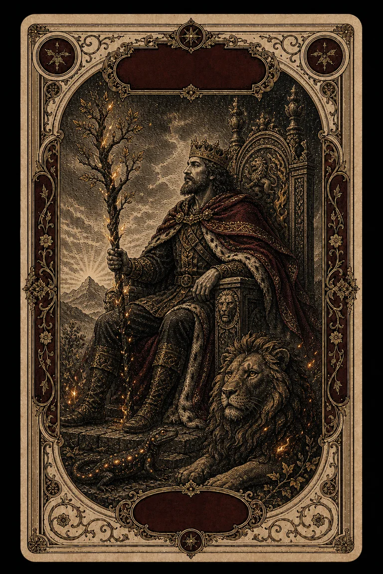 KING OF WANDS tarot card